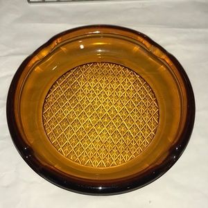 Amberina Glass Ash Tray BIG Marvelous Mrs. Maisel Ash Tray Big Amber Ashtray